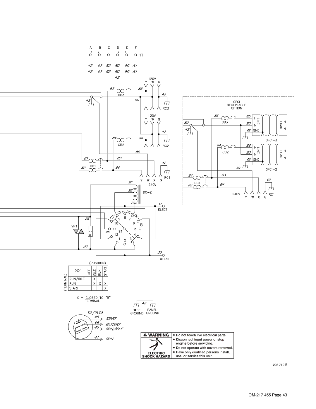 Miller Electric 250 manual 228 719-B 