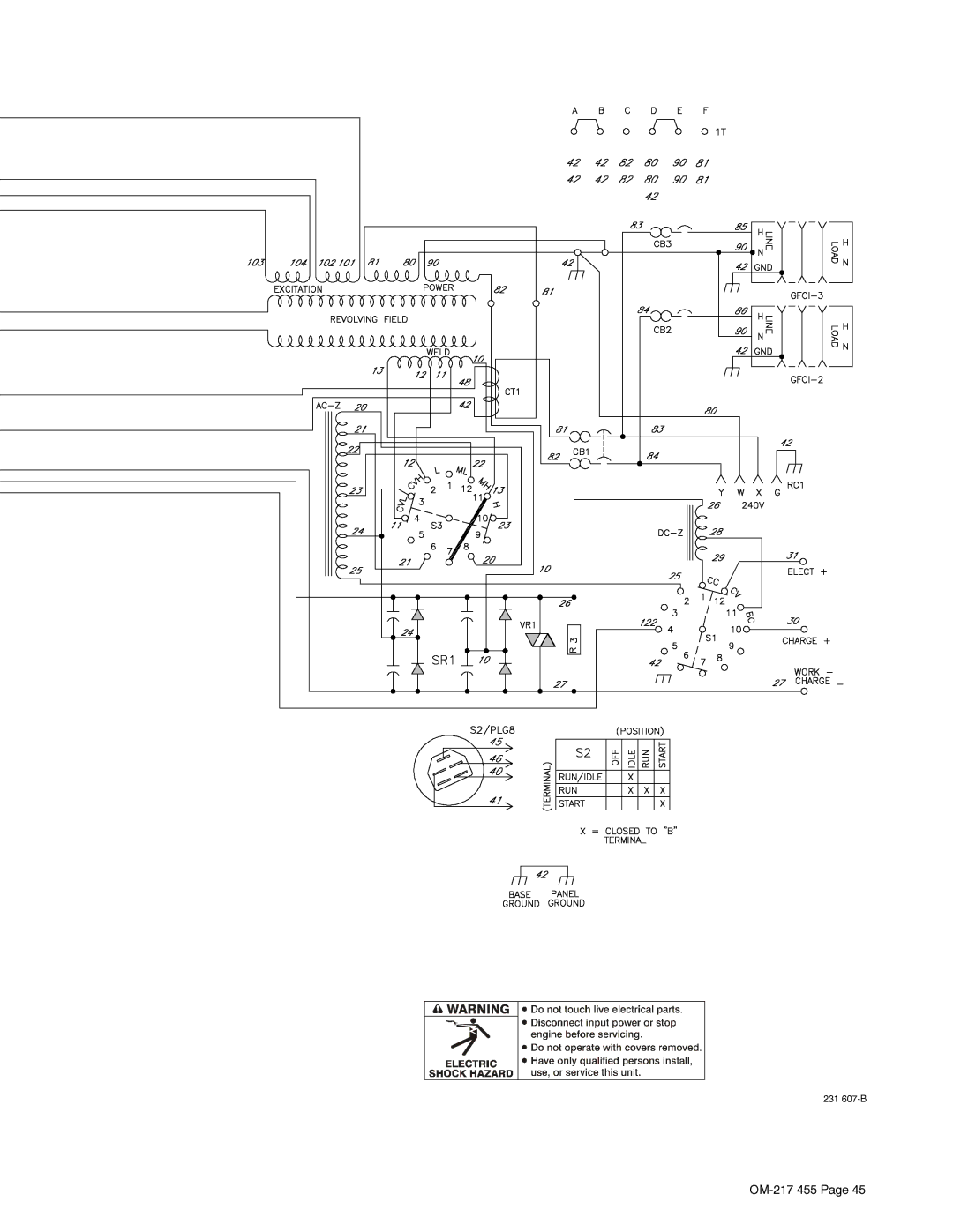 Miller Electric 250 manual 231 607-B 