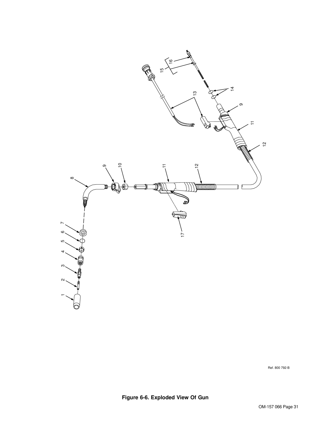 Miller Electric 255 warranty Exploded View Of Gun 