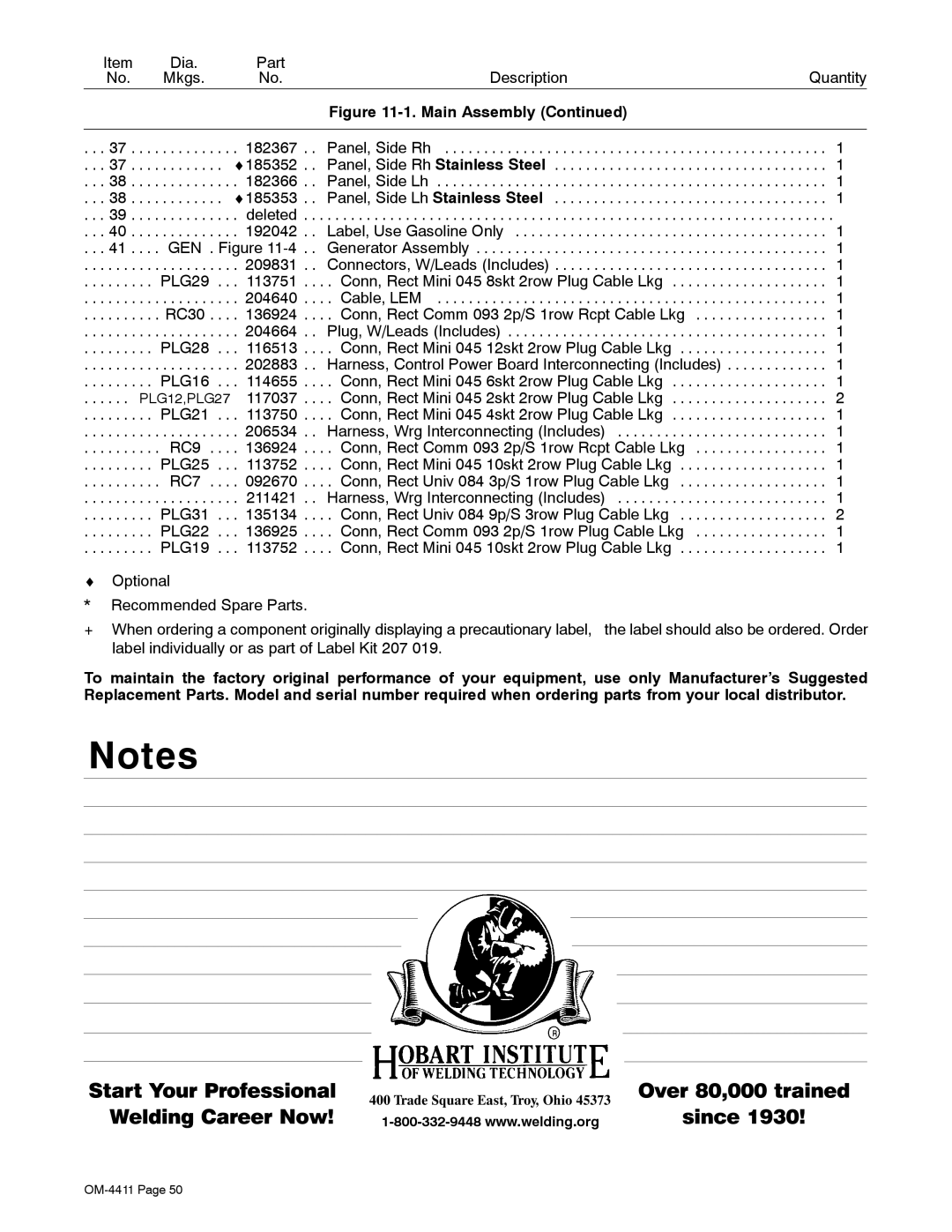 Miller Electric 301 G manual 182367 