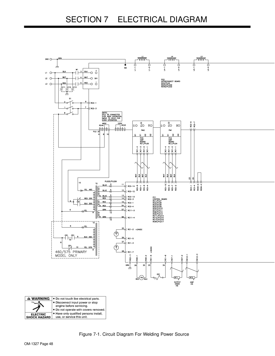 Miller Electric 350P manual Electrical Diagram 