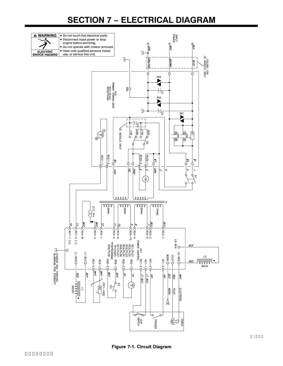 Miller Electric 375, ICE-27C manual Electrical Diagram 