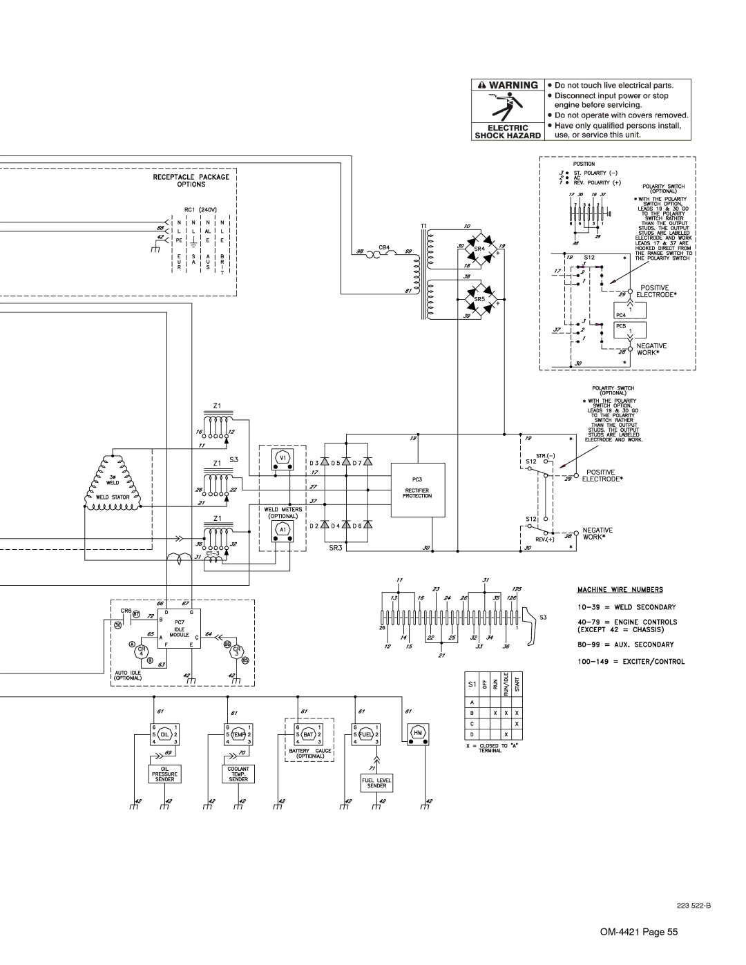 Miller Electric 400P, 500 X manual 223 522-B 