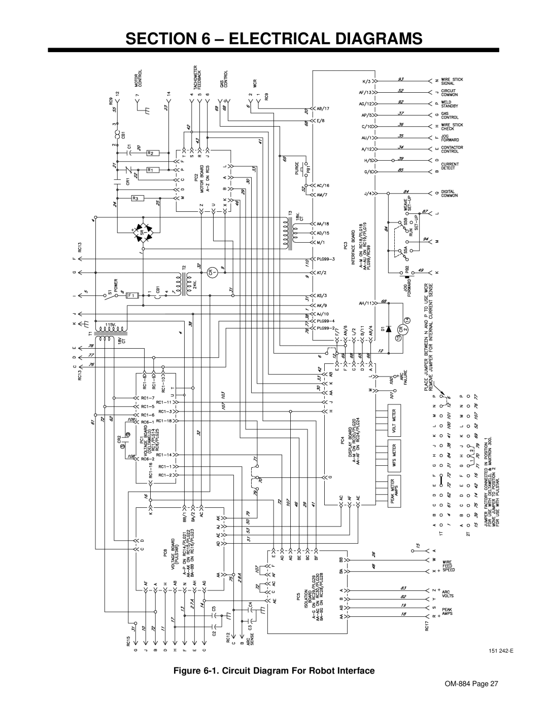 Miller Electric A.B.B. Robot Interface Gas Control Hub And Spindle manual Electrical Diagrams 