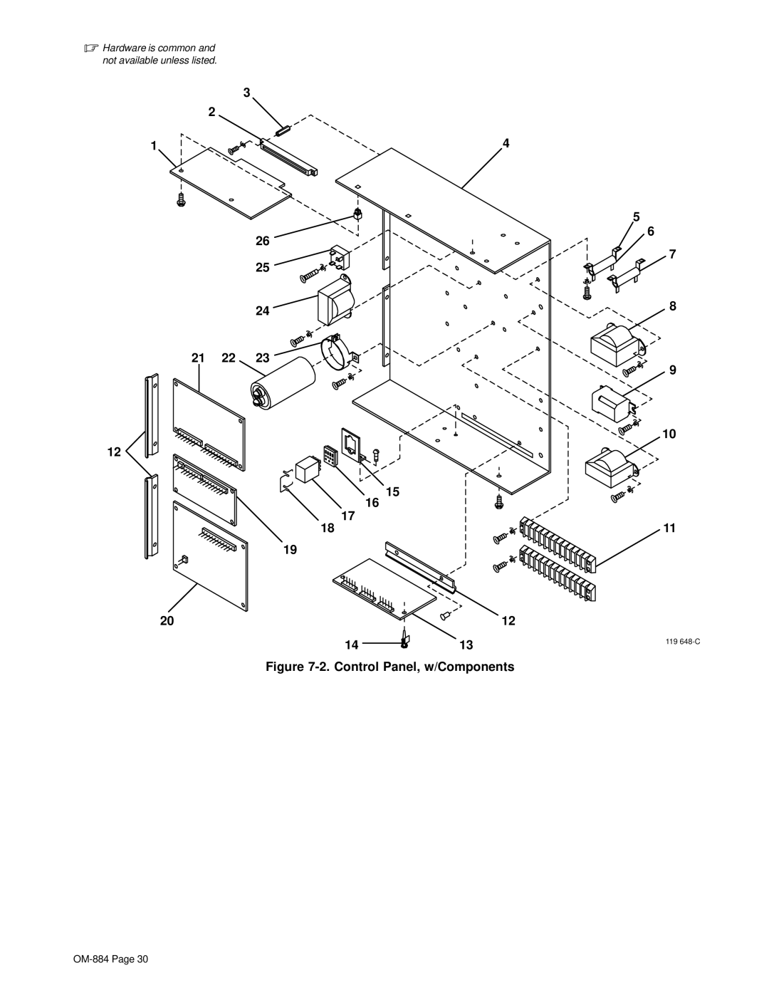 Miller Electric A.B.B. Robot Interface Gas Control Hub And Spindle manual 21 22, Control Panel, w/Components 