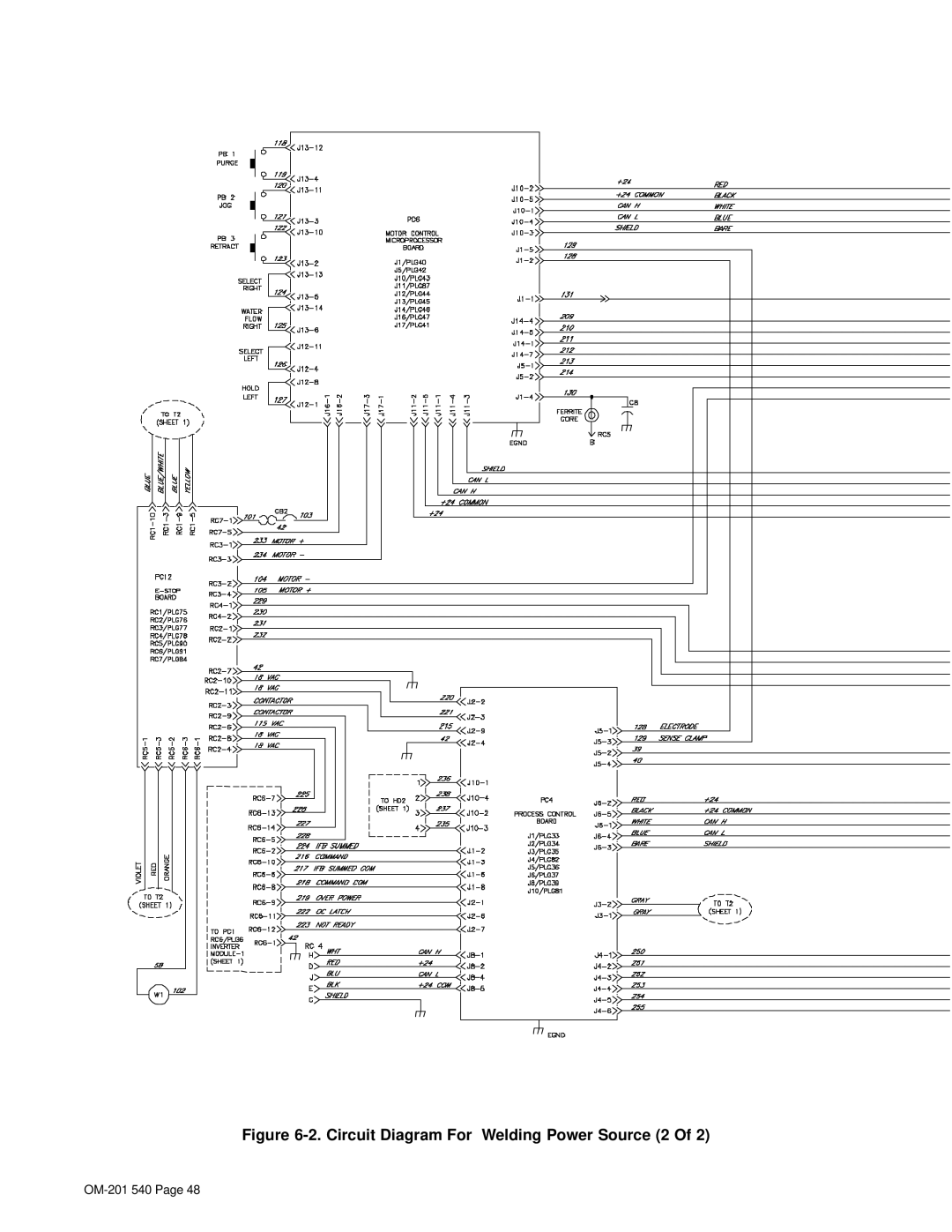 Miller Electric Auto Axcess 675 manual Circuit Diagram For Welding Power Source 2 