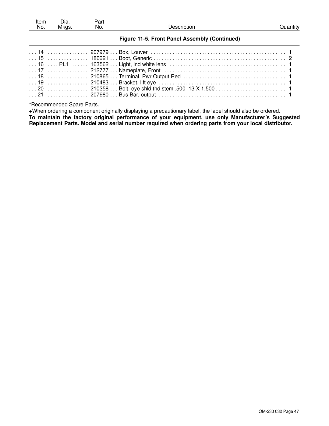 Miller Electric Axcess 300 manual Dia Part 