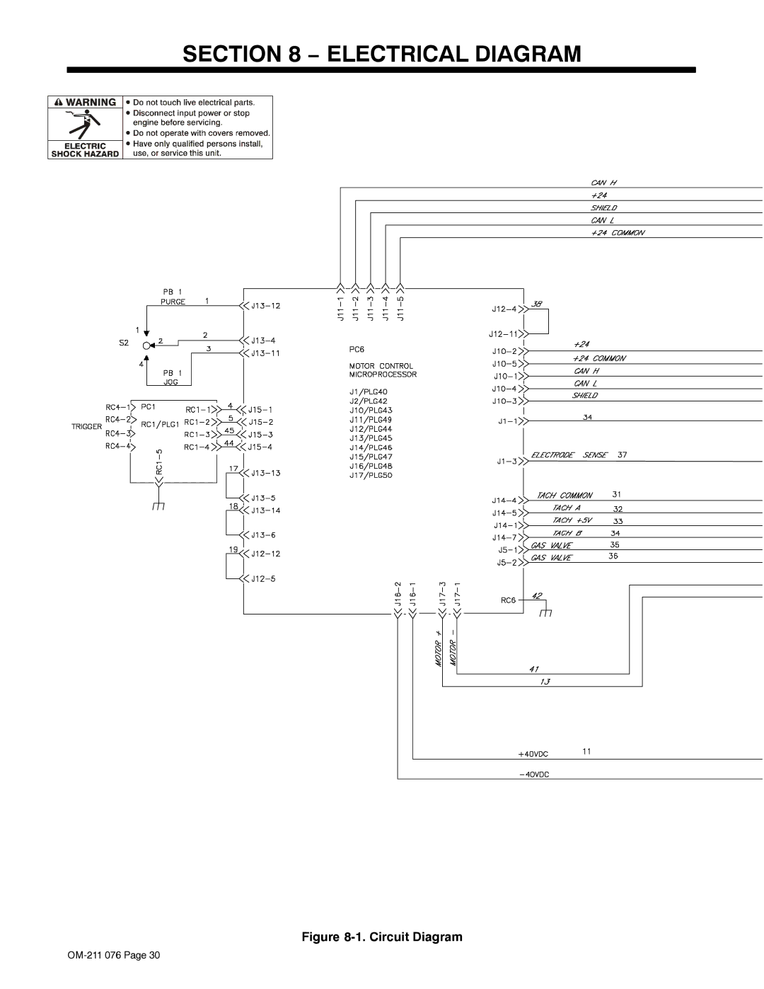 Miller Electric Axcess manual Electrical Diagram, Circuit Diagram 