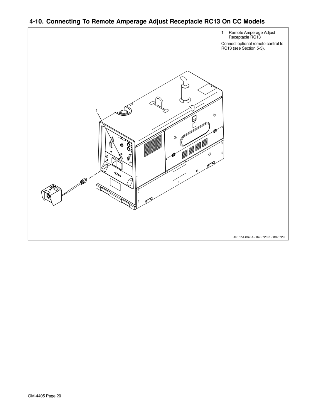 Miller Electric Big 40 WG manual Ref 862-A / 048 720-K / 802 