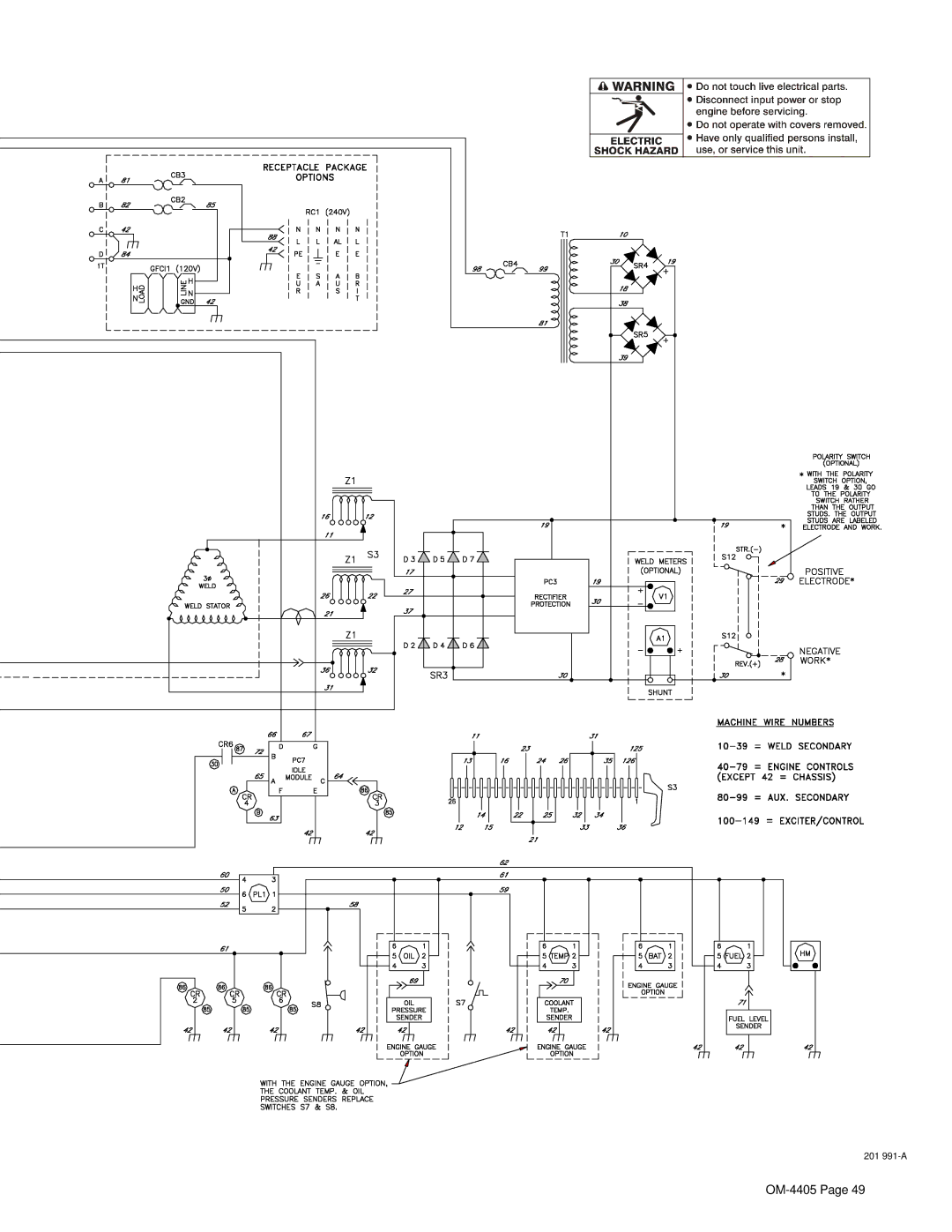 Miller Electric Big 40 WG manual 201 991-A 