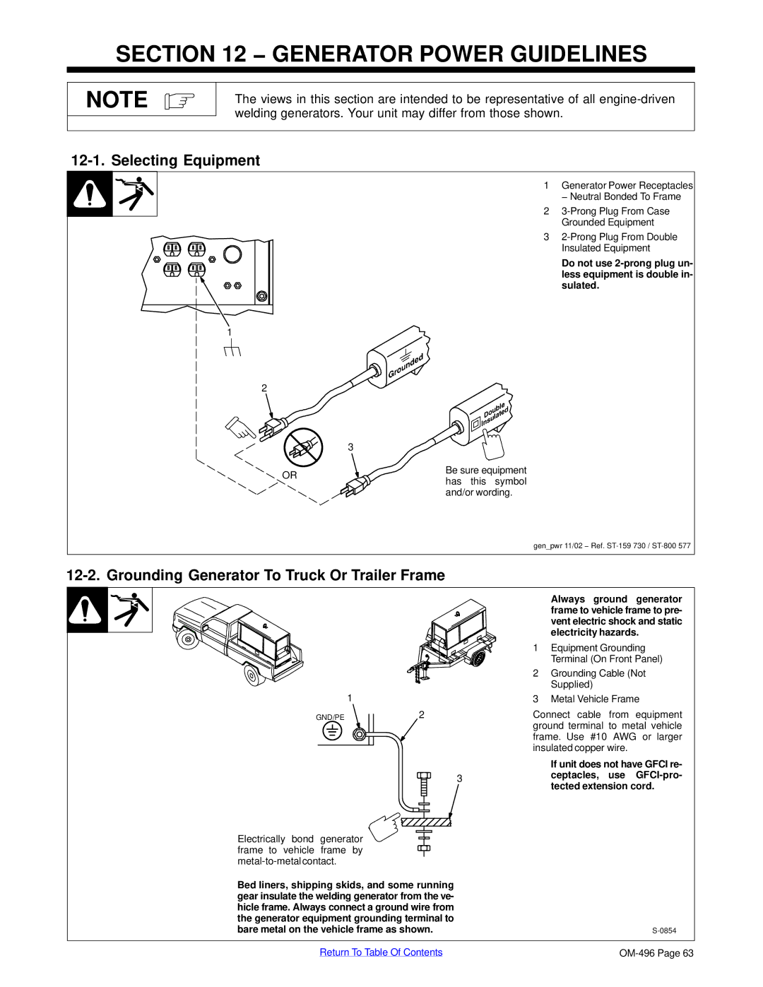 Miller Electric Big Blue 302P manual Generator Power Guidelines, Selecting Equipment, Has this symbol, And/or wording 