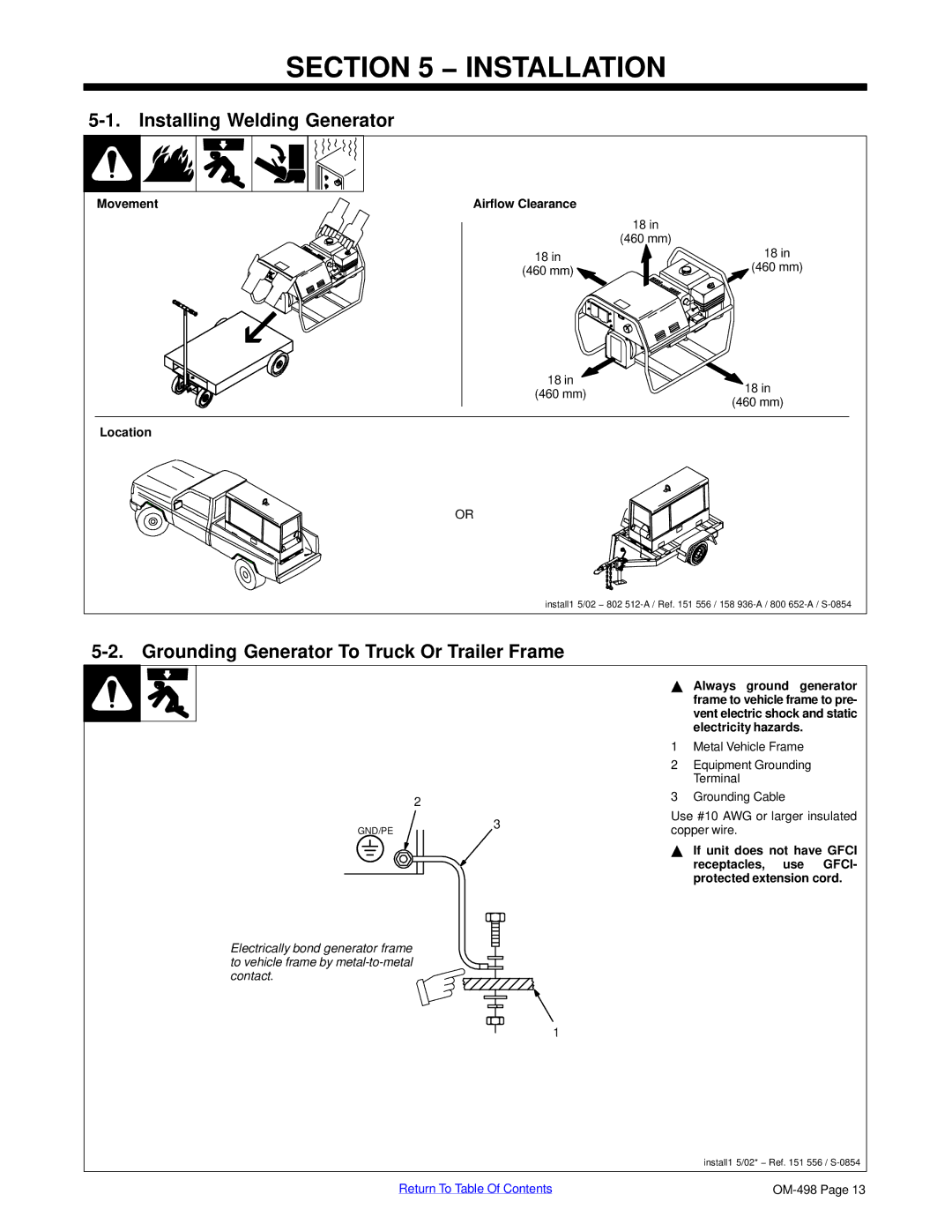 Miller Electric Blue Star 3500 Installation, Installing Welding Generator, Grounding Generator To Truck Or Trailer Frame 