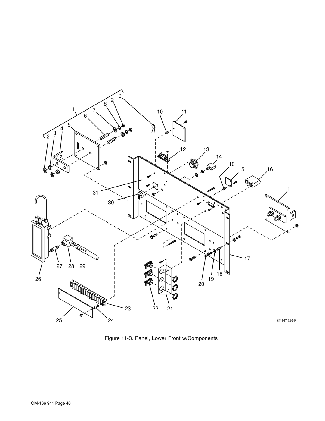 Miller Electric CBI 801D manual Panel, Lower Front w/Components 