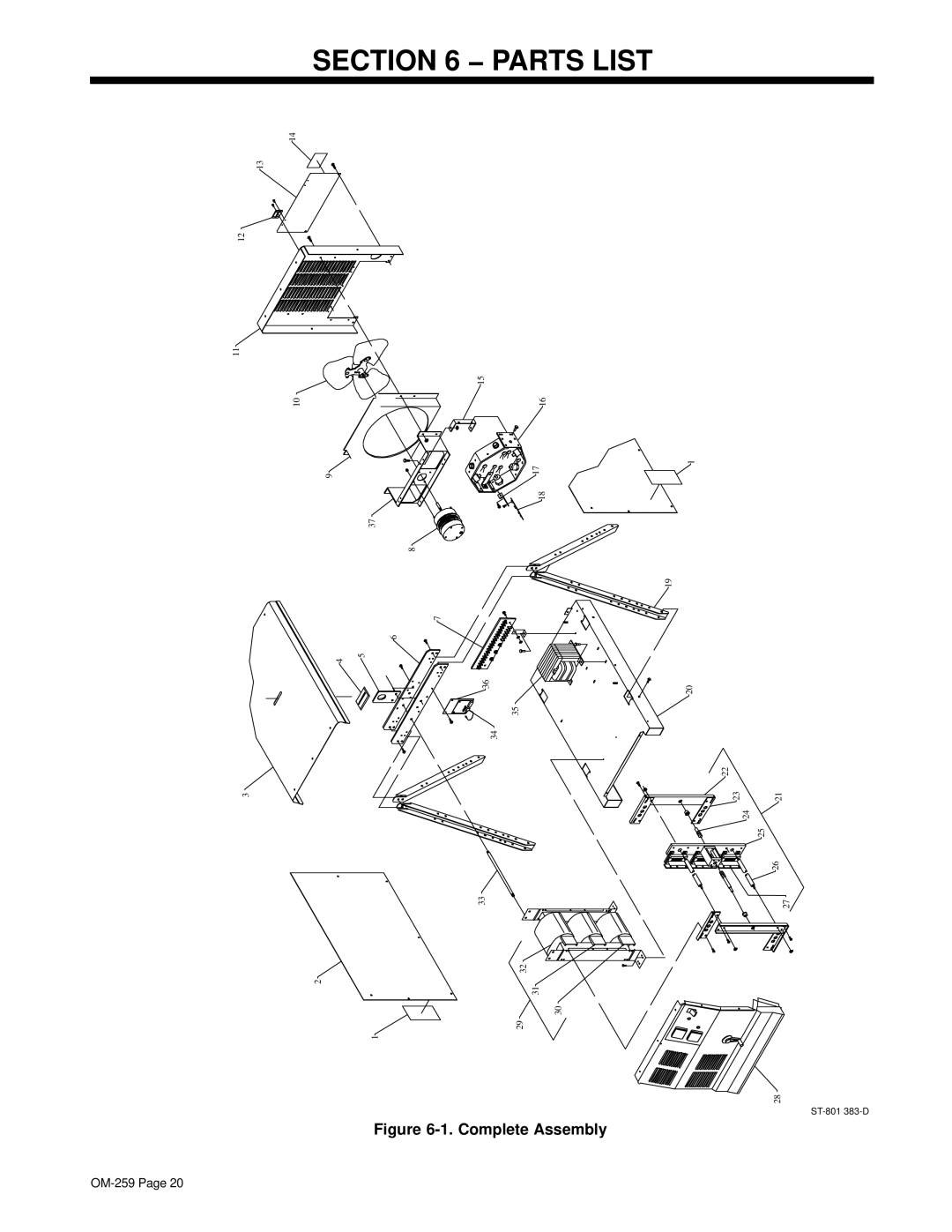 Miller Electric CP-202 manual Parts List, Complete Assembly 