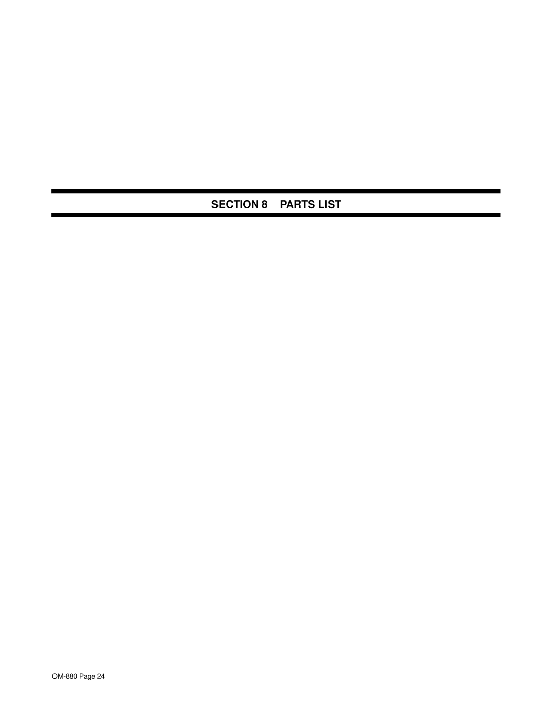 Miller Electric CV-2 owner manual Parts List 