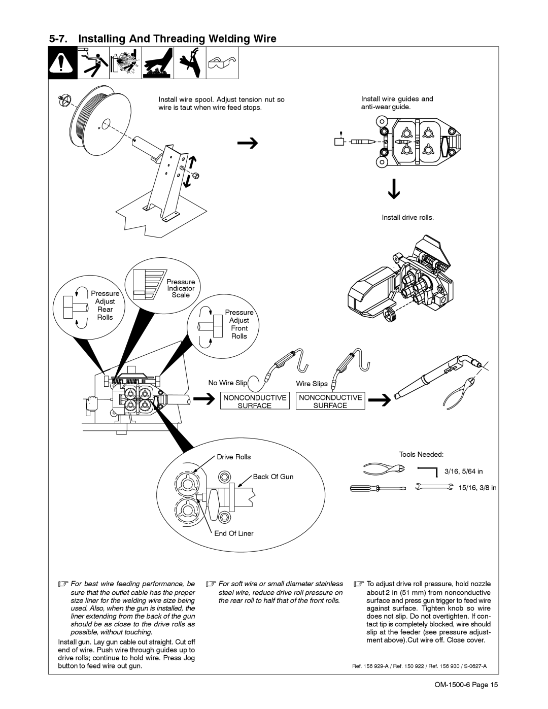 Miller Electric D-74D manual Installing And Threading Welding Wire 