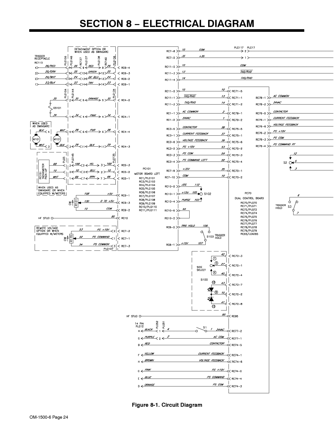 Miller Electric D-74D manual Electrical Diagram 