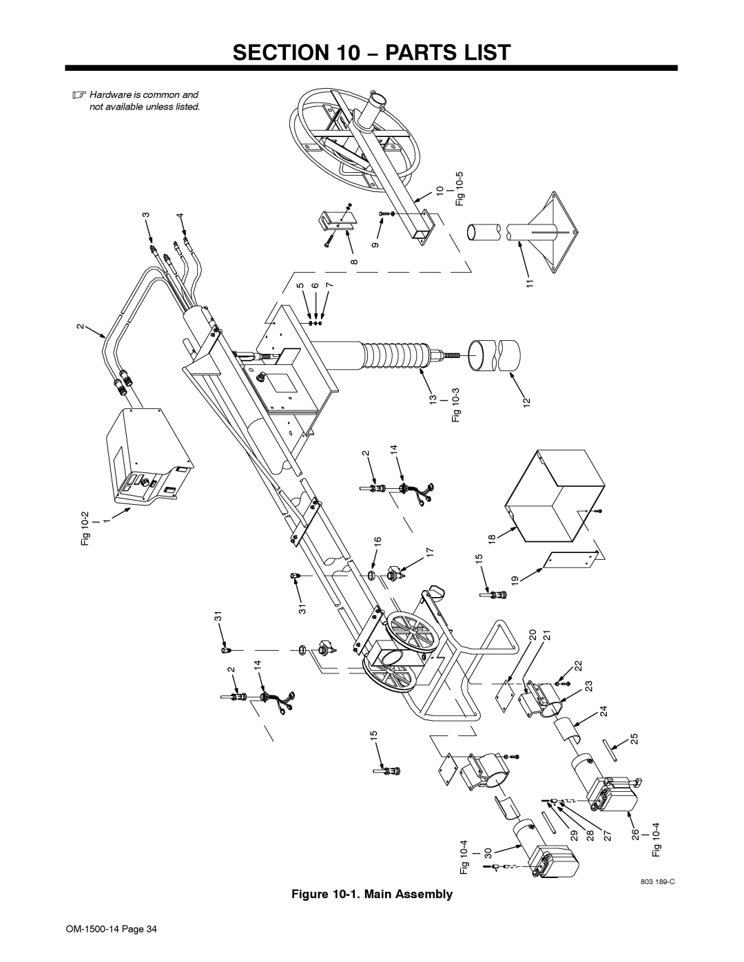 Miller Electric DS-74DX12, and DS-74DX16 manual Parts List, 10-3 10-2 10-4 29 28 