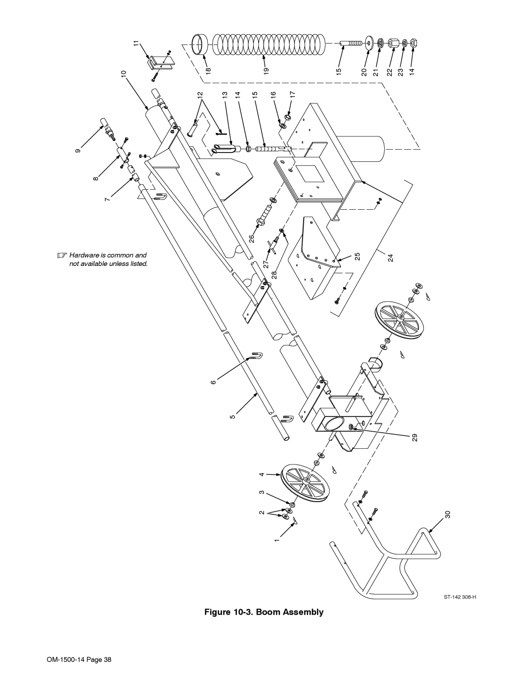 Miller Electric DS-74DX12, and DS-74DX16 manual Boom Assembly 