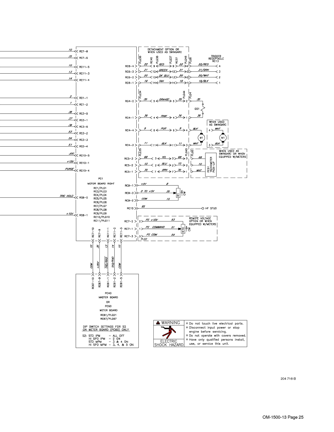 Miller Electric DS-74S16, DS-74S12, DS-74D12, and DS-74D16 manual 204 716-B 