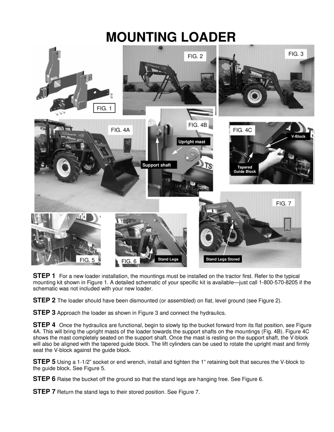 Miller Electric GP30 owner manual Mounting Loader 