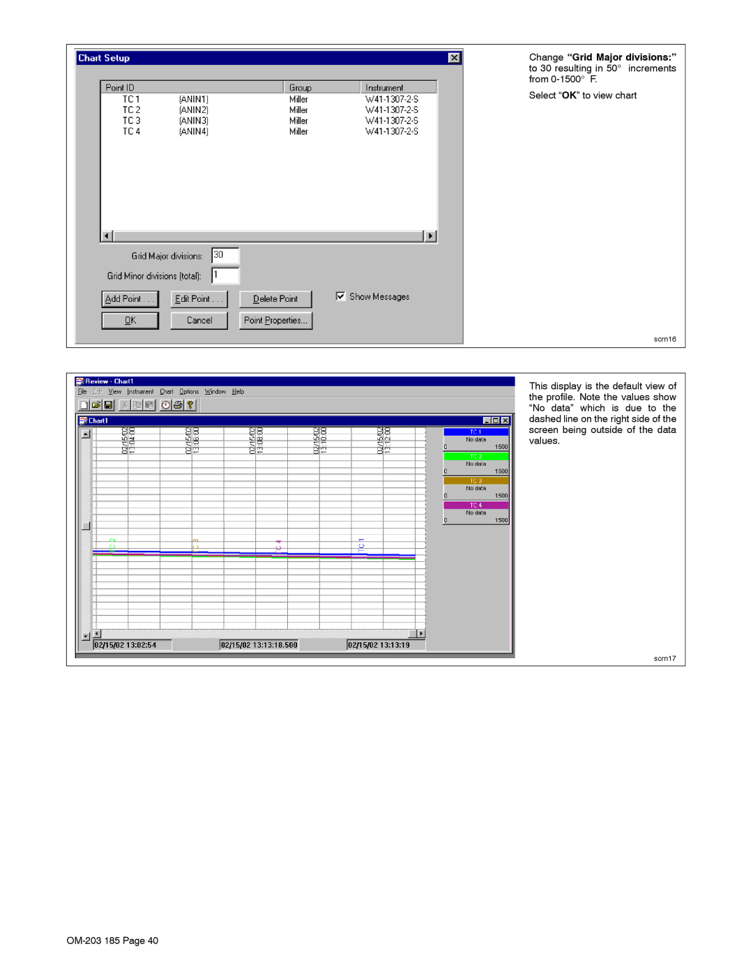 Miller Electric IH, TS manual Select OK to view chart 