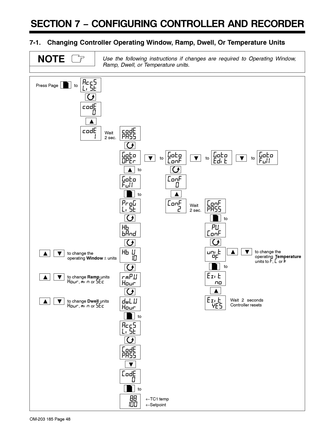 Miller Electric IH, TS manual Configuring Controller and Recorder 