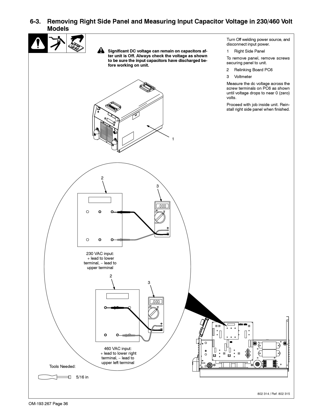 Miller Electric Invision 456MP manual 802 314 / Ref 