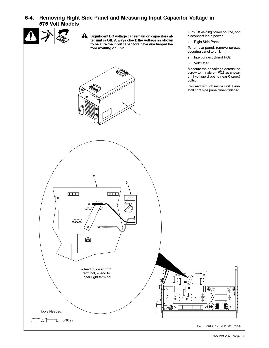 Miller Electric Invision 456MP manual Ref. ST-801 718 / Ref. ST-801 536-A 