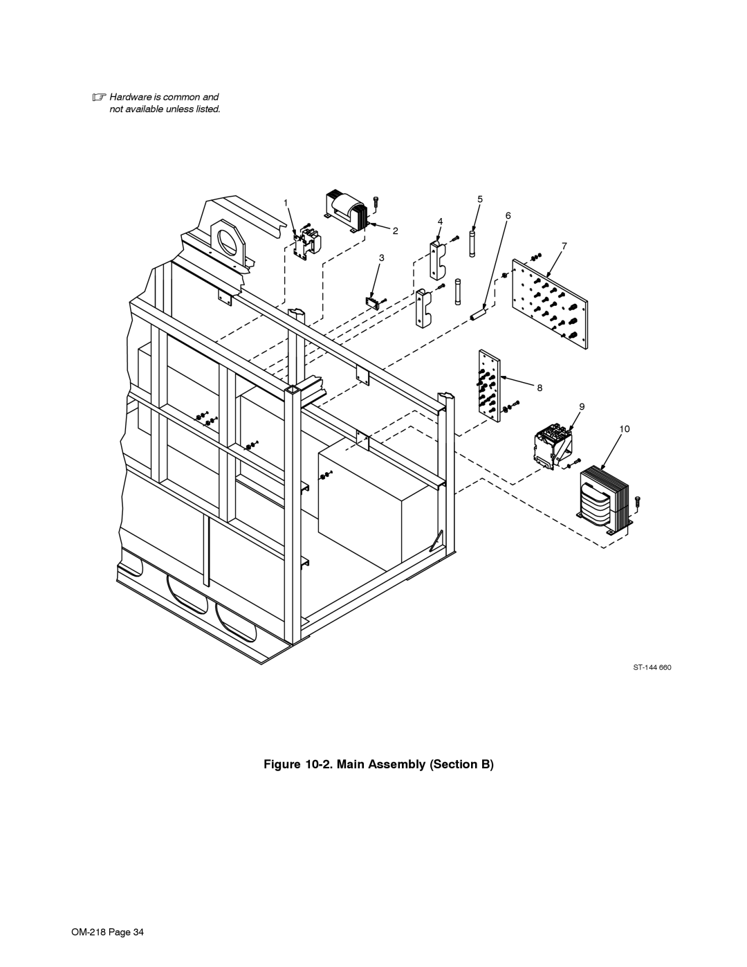 Miller Electric MARK VIII-2 manual Main Assembly Section B 