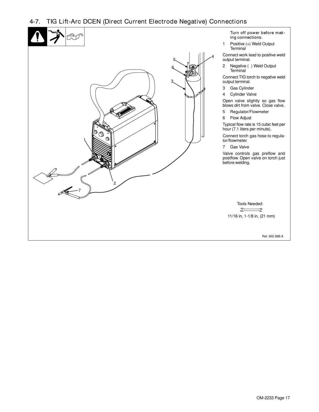 Miller Electric Maxstar 200 STR manual Turn off power before mak- ing connections 