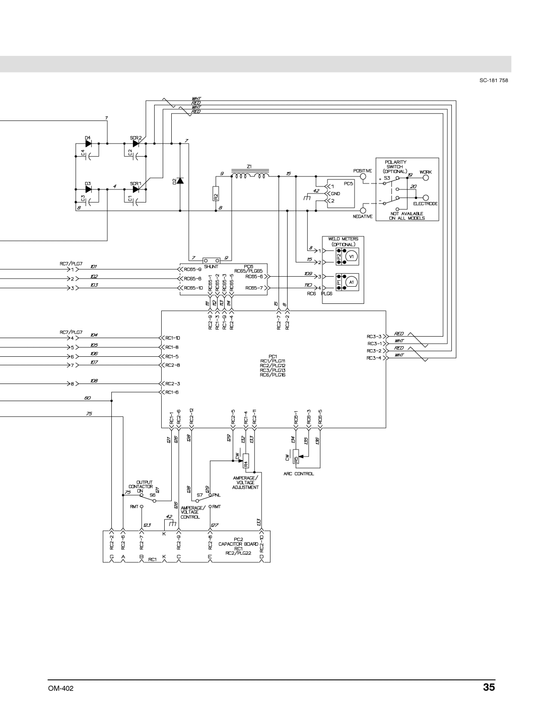 Miller Electric Metro 250D manual SC-181 