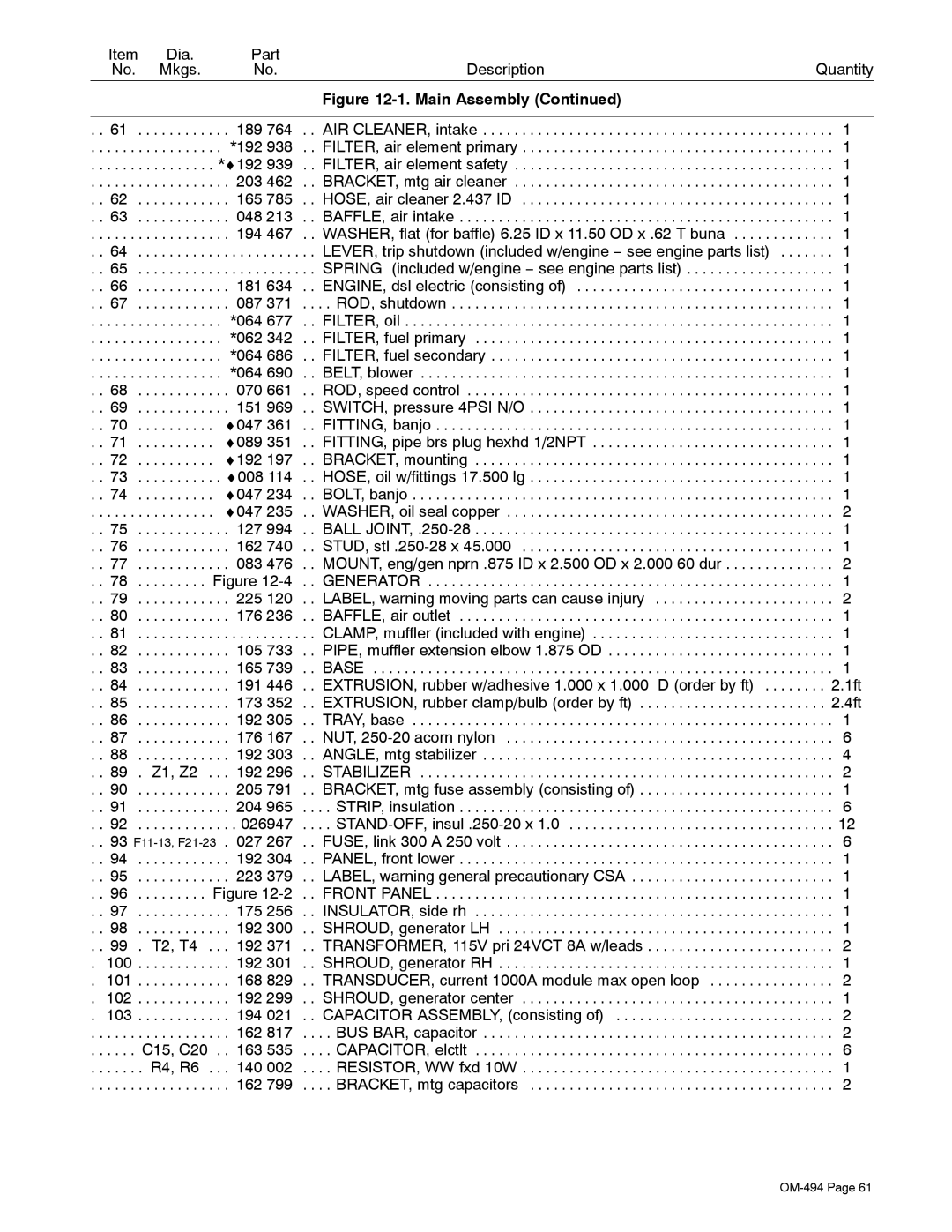 Miller Electric Miller DU-OP manual 189 