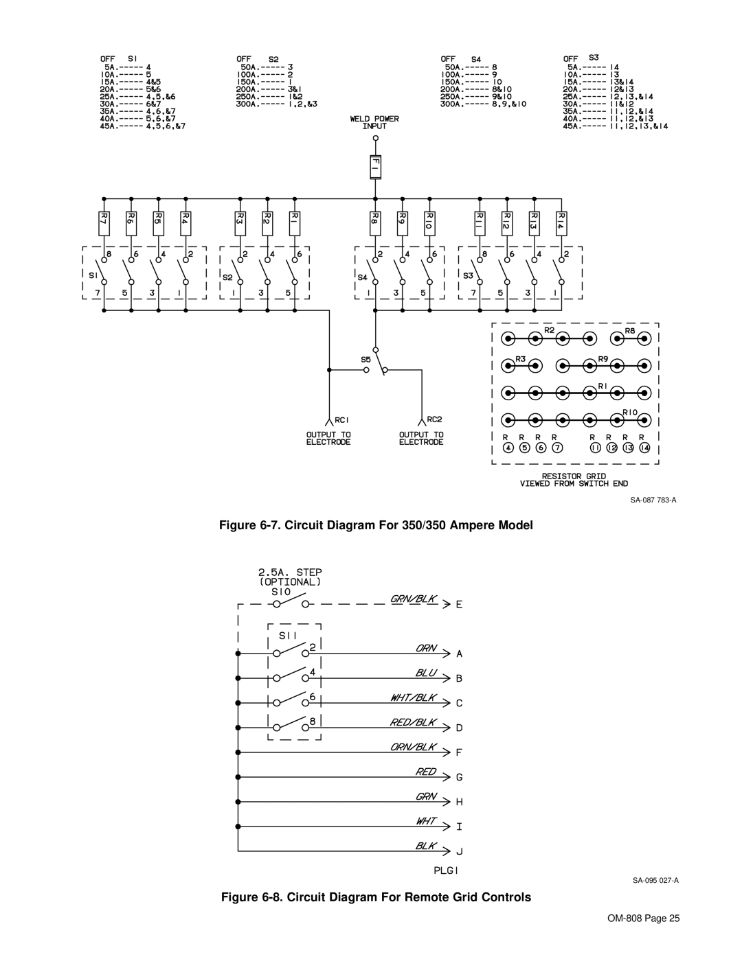 Miller Electric RGC, MOG-300, MOG-350, MOG-250, MOG-Pak, MOG-400 manual Circuit Diagram For 350/350 Ampere Model 