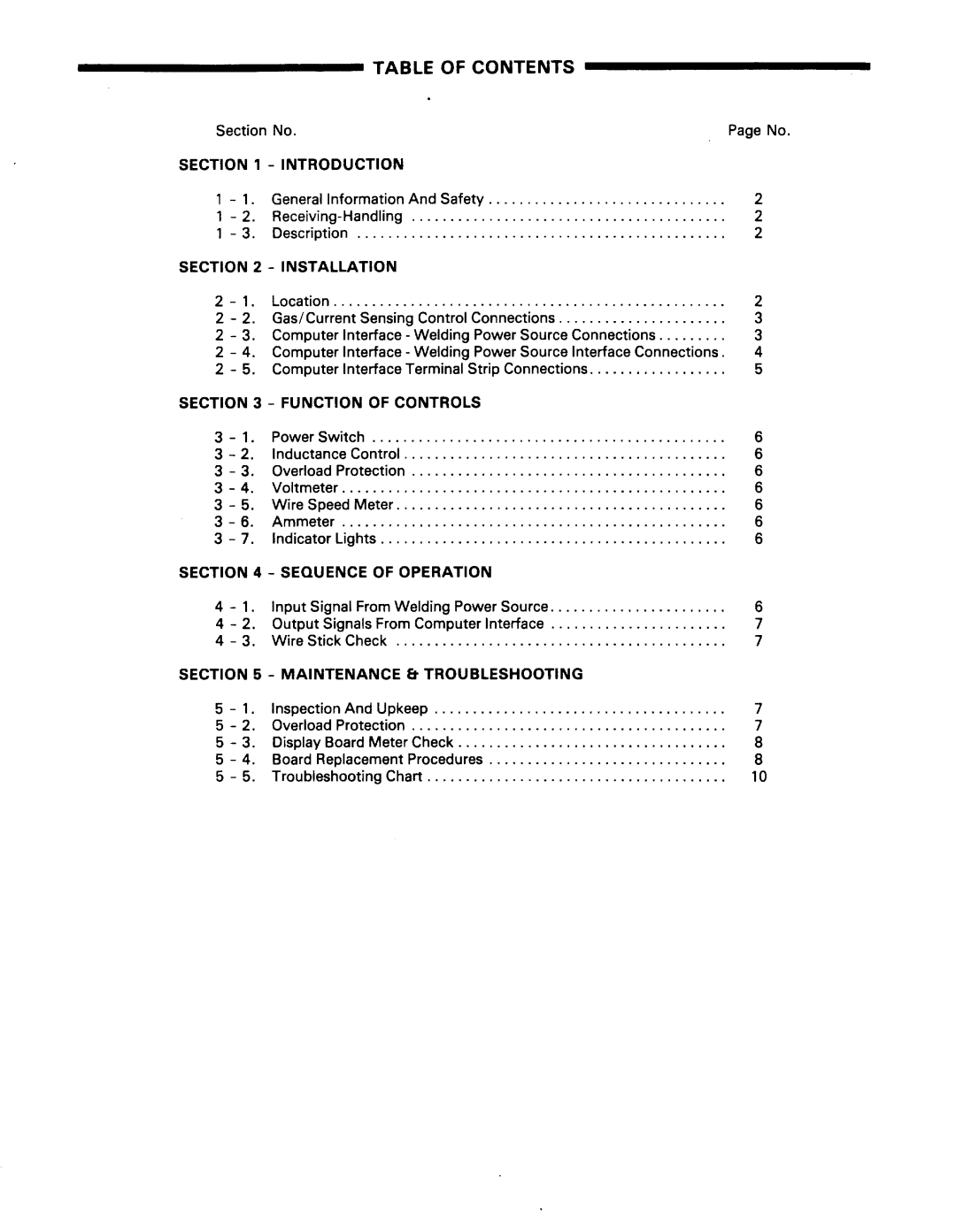 Miller Electric 350, MR-5 manual 