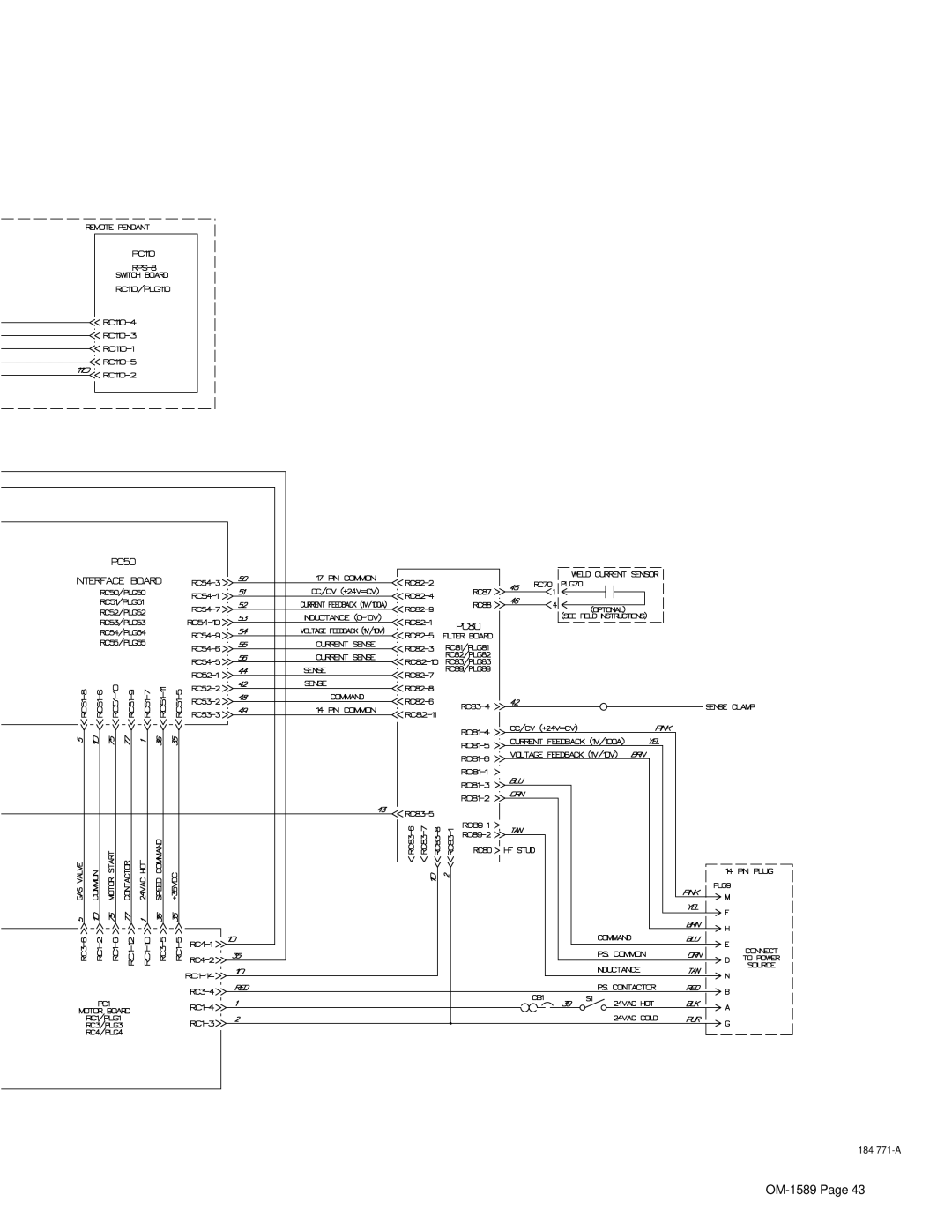 Miller Electric OM-1589 manual 184 771-A 