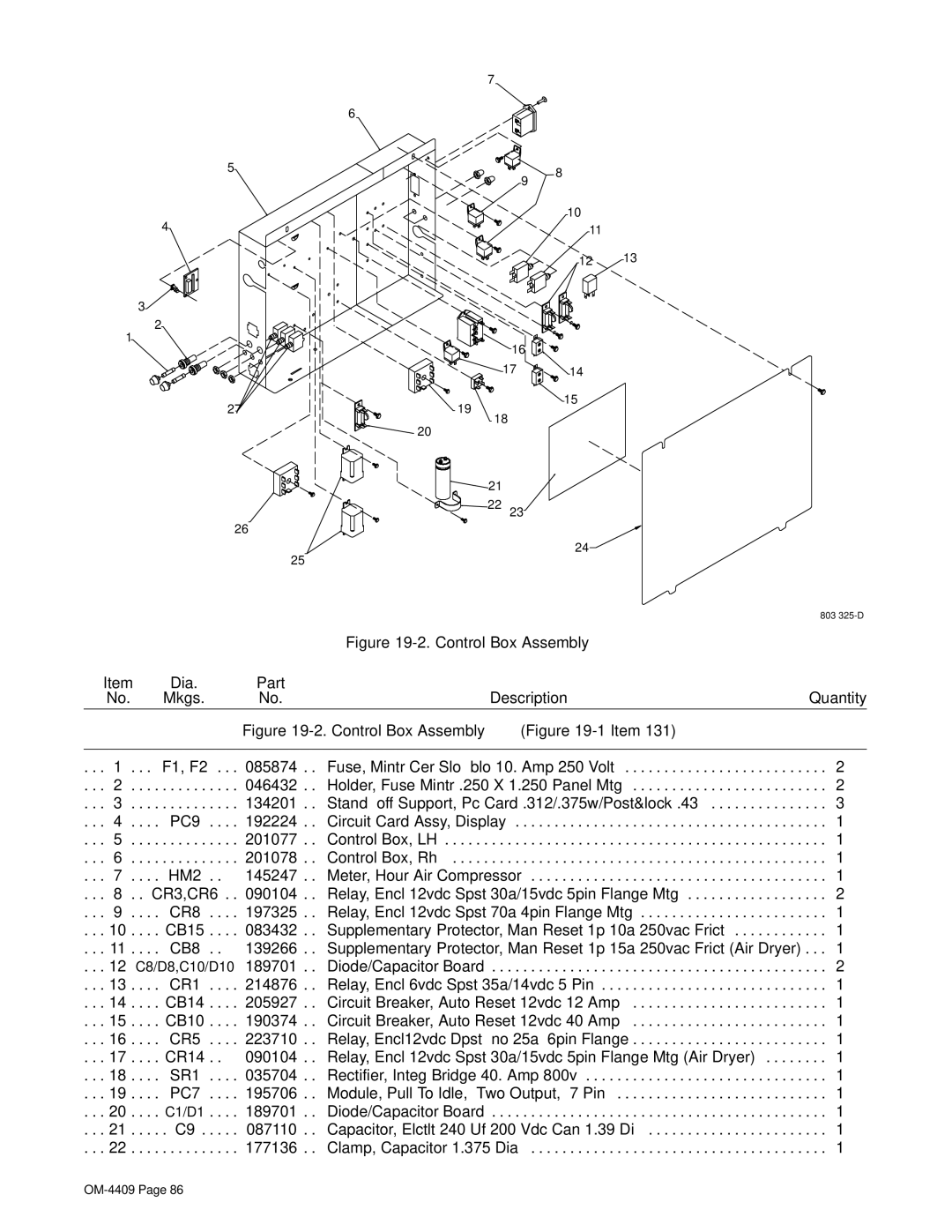 Miller Electric OM-4409 manual 21 22, C1/D1 