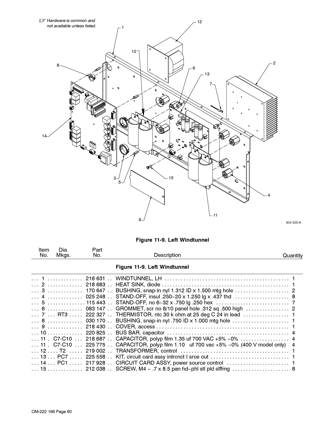 Miller Electric ProHeat 35 manual Left Windtunnel 