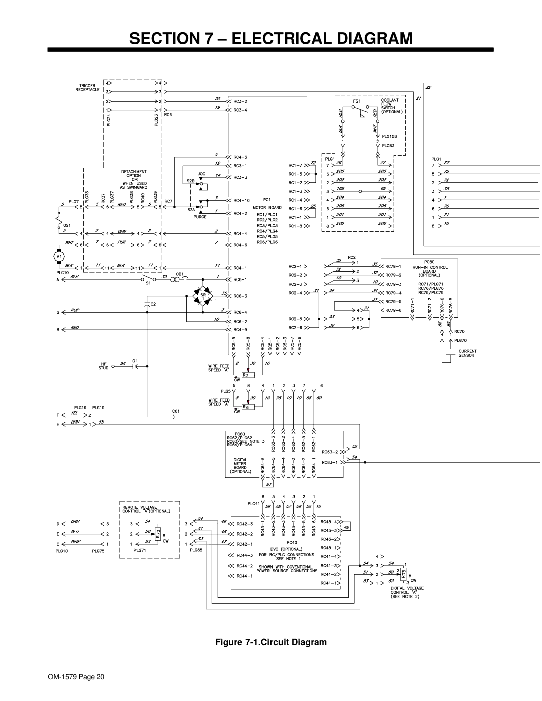 Miller Electric S-64, S-62 manual Electrical Diagram, Circuit Diagram 