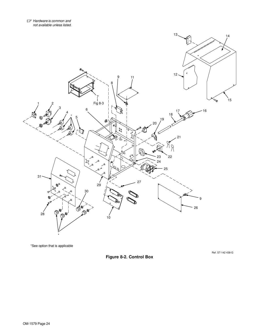 Miller Electric S-64, S-62 manual Control Box 