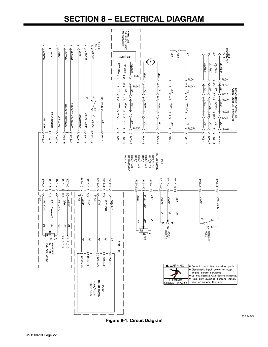 Miller Electric S-74S, S-74D manual Electrical Diagram 