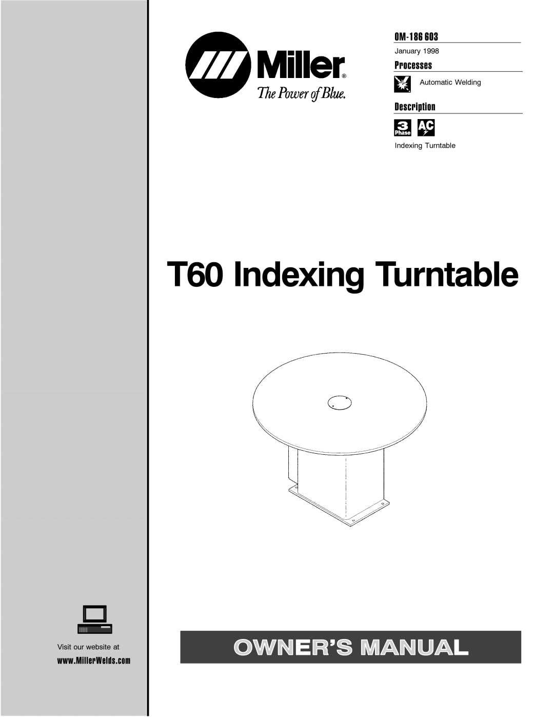 Miller Electric T60 manual 3URFHVVHV 