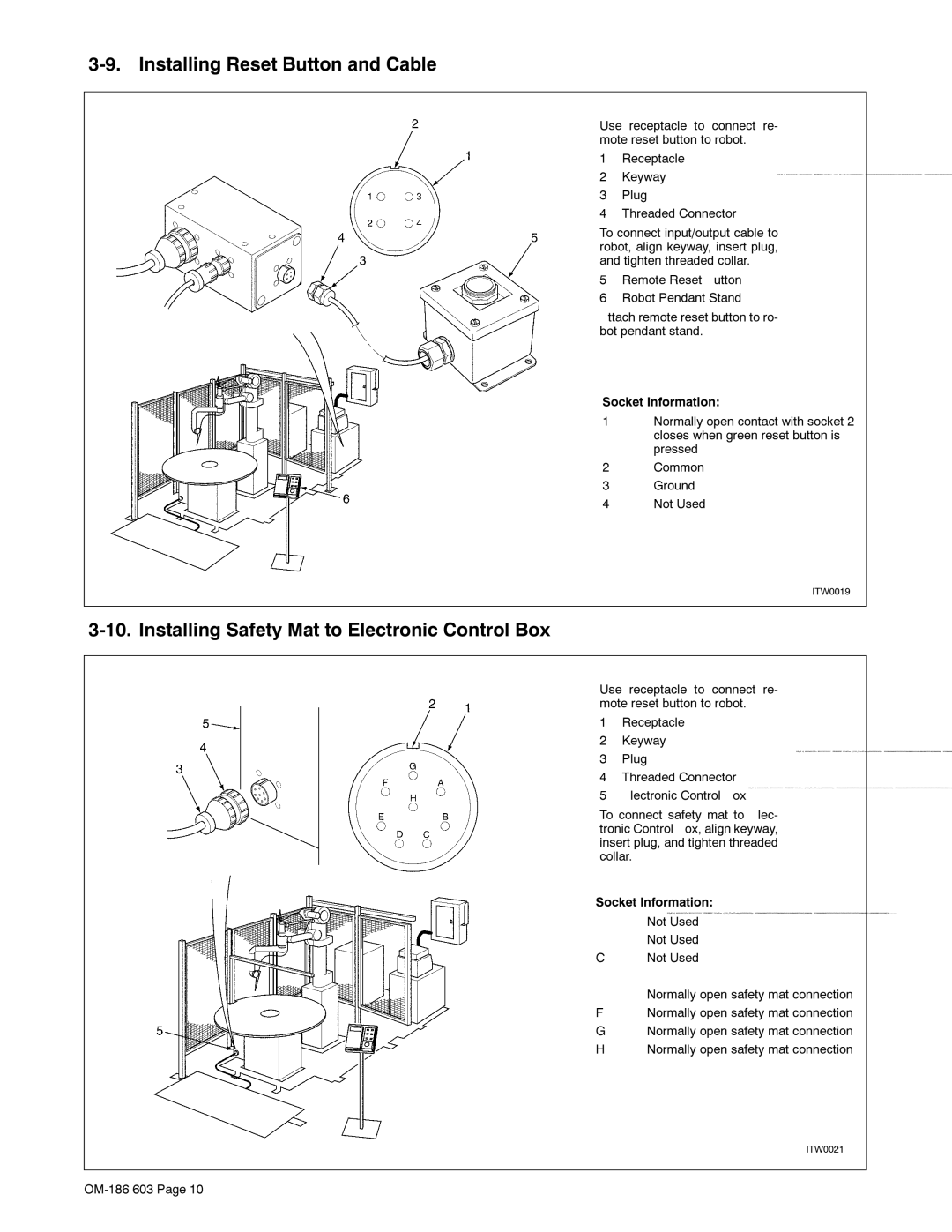 Miller Electric T60 manual Qvwdoolqj 5HVHW %XWWRQ DQG &DEOH, $Wwdfkuhprwhuhvhwexwwrqwrur, 1UPDOO\RSHQFRWDFWZLWKVFNHW 