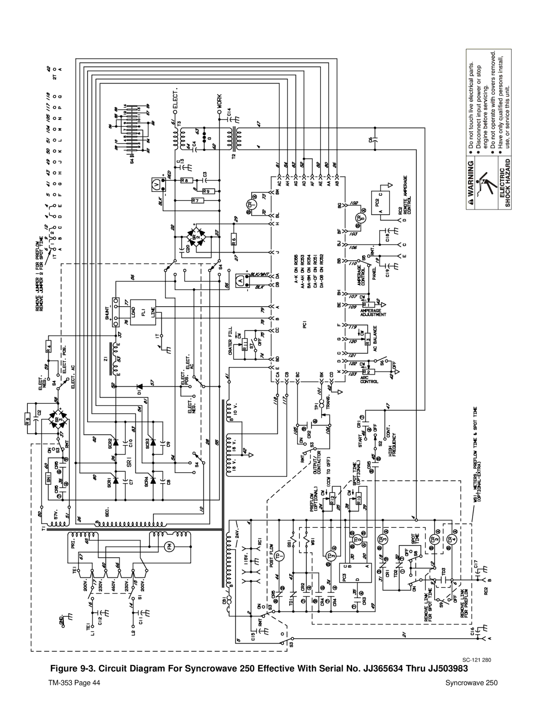 Miller Electric TM-353E manual SC-121 