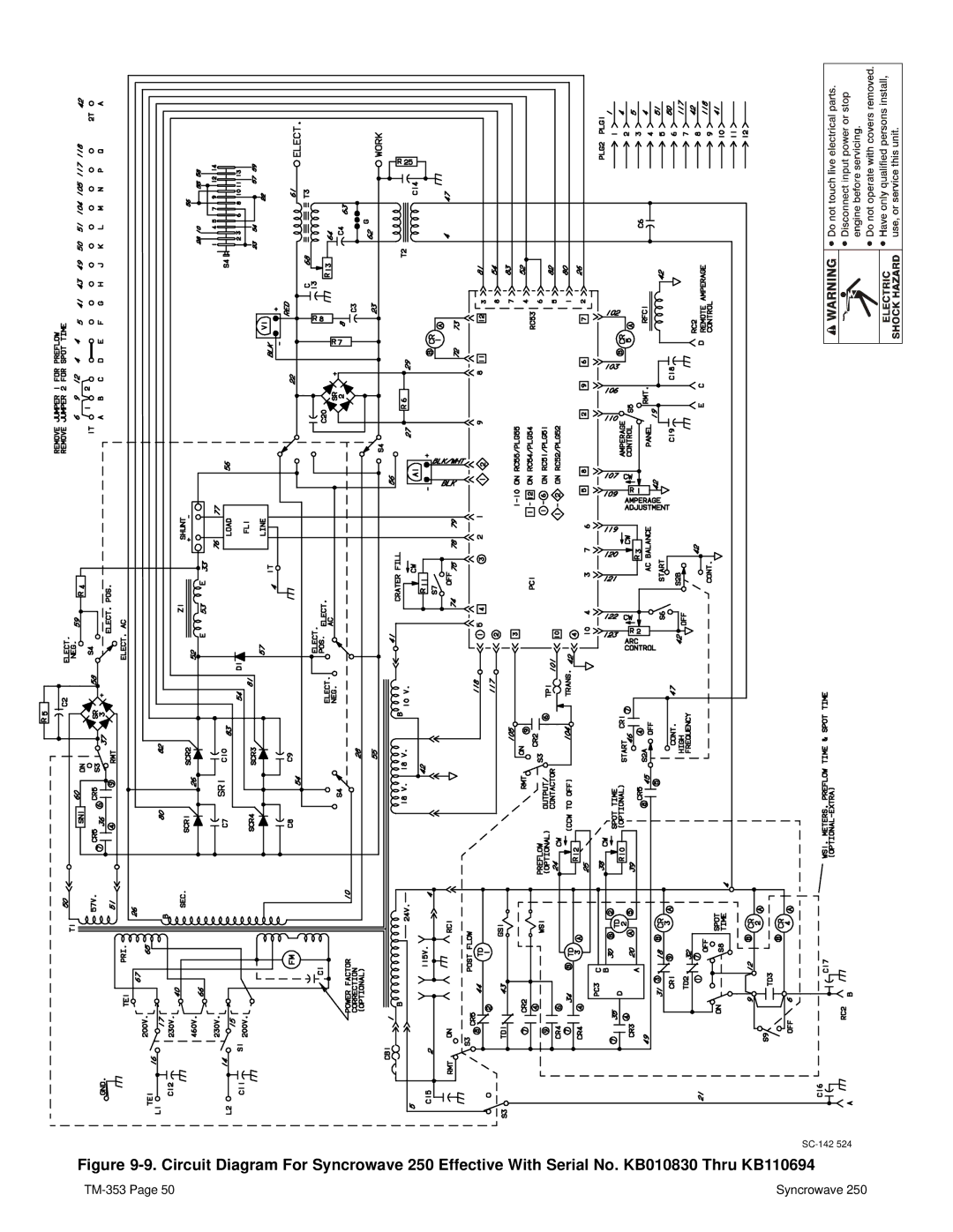 Miller Electric TM-353E manual SC-142 