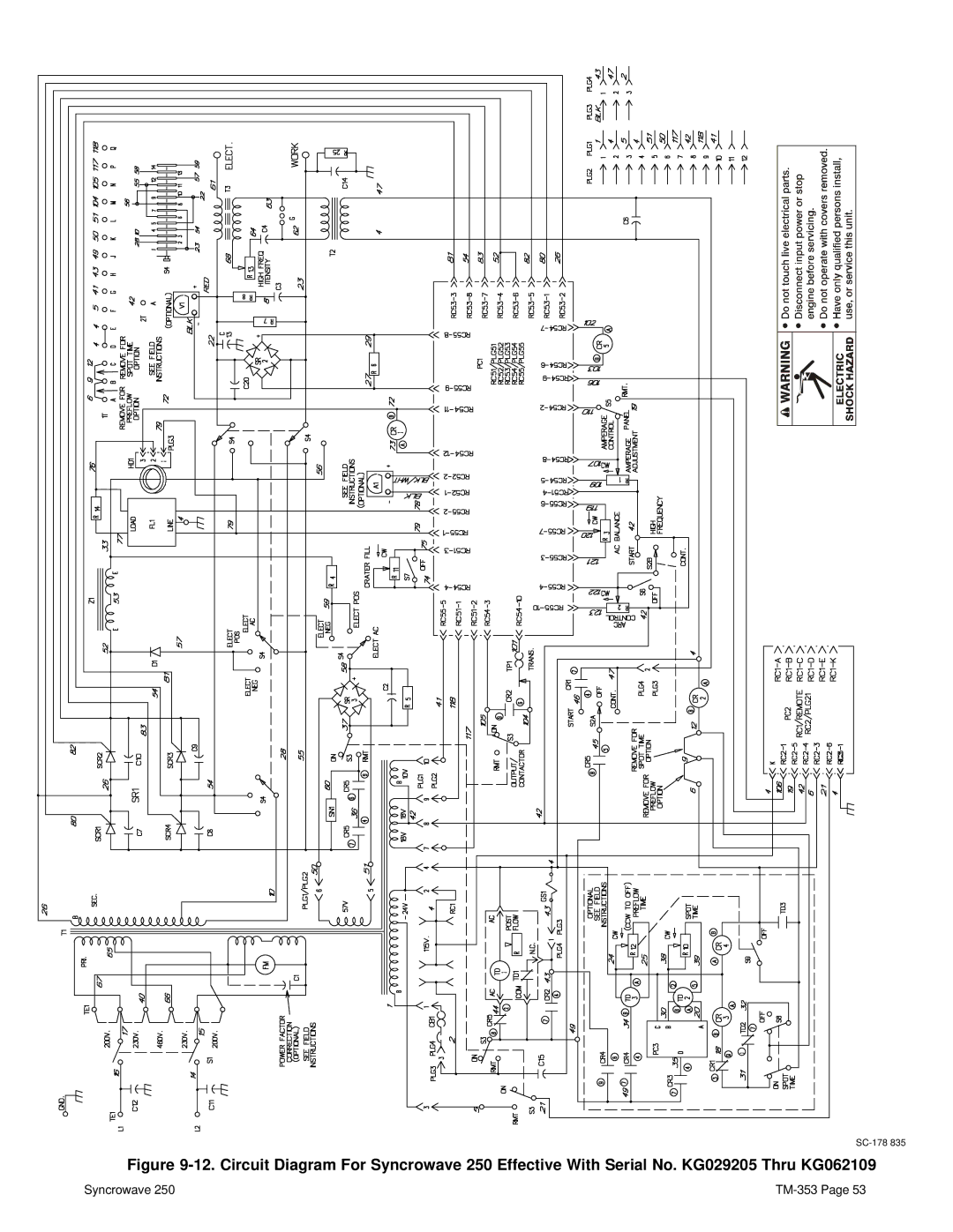 Miller Electric TM-353E manual SC-178 