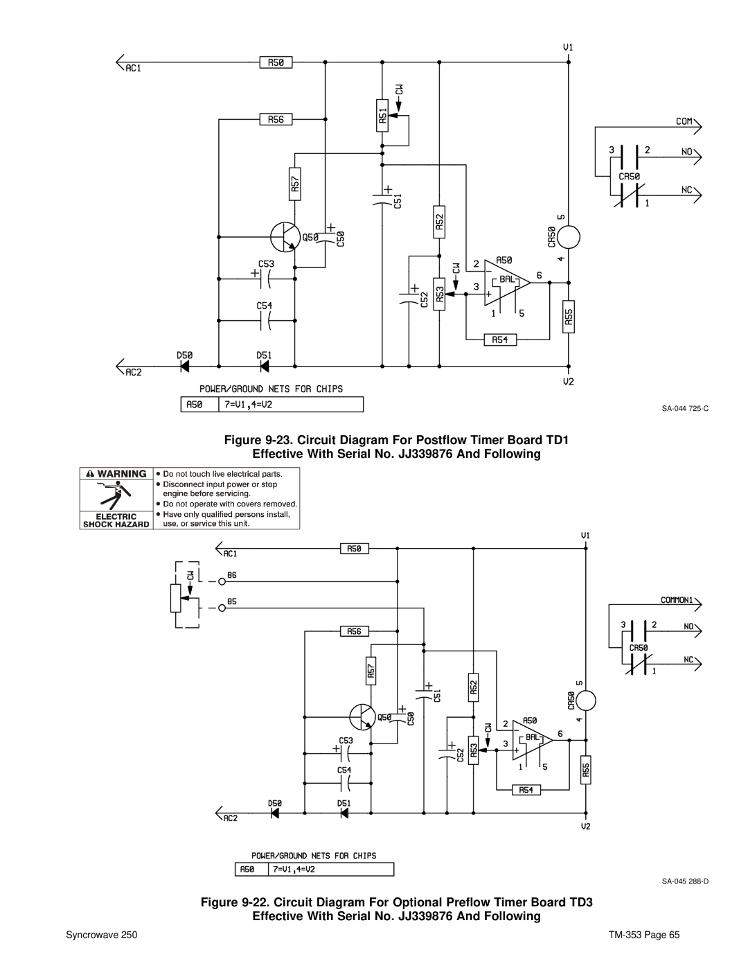 Miller Electric TM-353E manual SA-044 725-C 