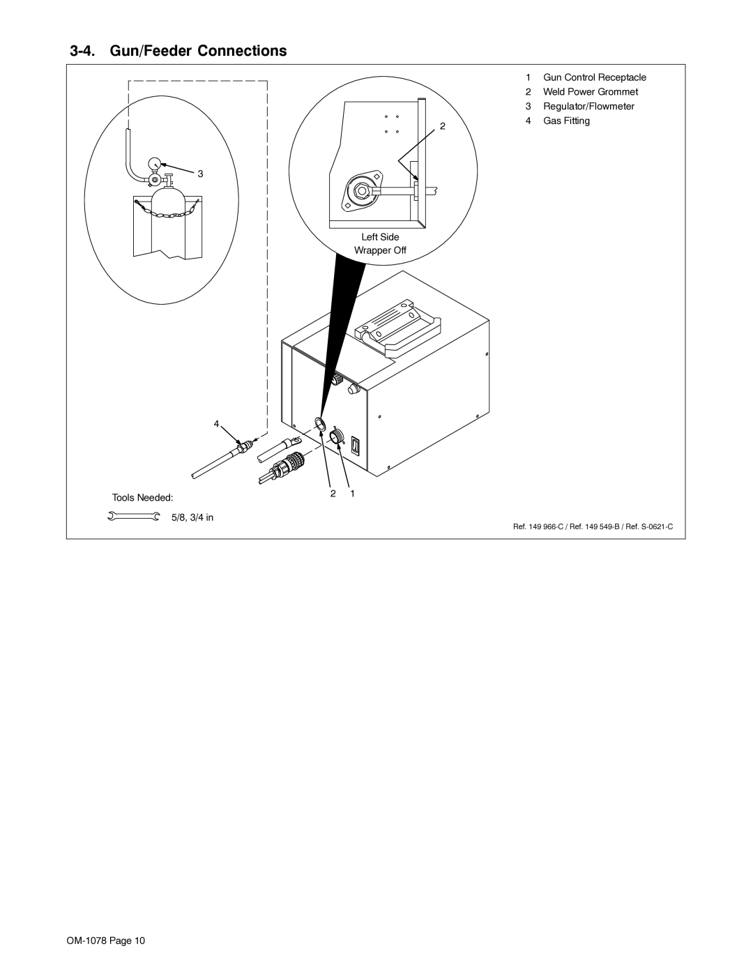 Miller Electric WC-115A manual Gun/Feeder Connections 