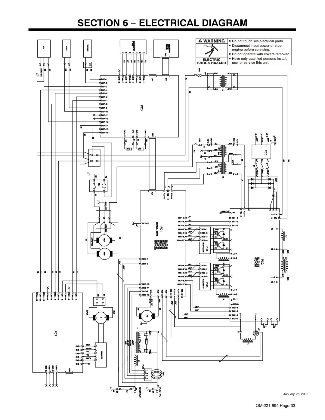 Miller Electric XMC 4000 manual Electrical Diagram 