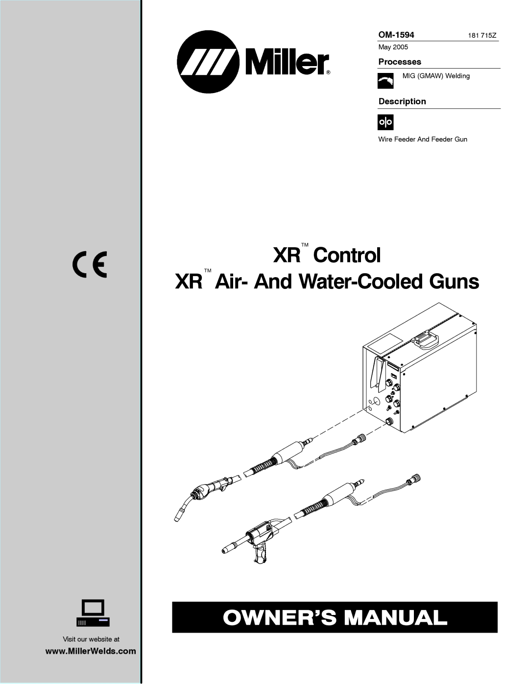 Miller Electric XR Control manual OM-1594181 715Z, Processes, Description 